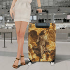 1-Piece Angelic Heavenly Clouds Golden Wings Divine Guardian  Suitcase Luggage Cover, Stretch Protective Sleeve