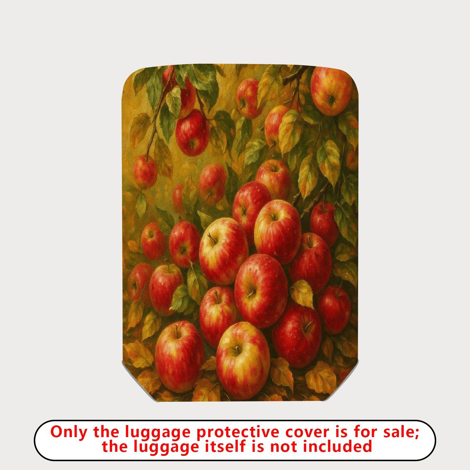 1-Piece Apple Orchard Autumn Vintage Nature Fruit  Suitcase Luggage Cover, Stretch Protective Sleeve