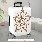 1-Piece Abstract Floral Geometric Mandala Art Bohemian  Suitcase Luggage Cover, Stretch Protective Sleeve