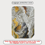 1-Piece Abstract Artistic Swirl Bubble Textured Colorful  Suitcase Luggage Cover, Stretch Protective Sleeve