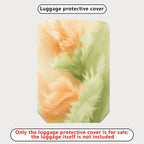 1-Piece Abstract Feather Pattern Pastel Art Style Vibrant  Suitcase Luggage Cover, Stretch Protective Sleeve
