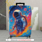 1-Piece Astronaut Space Galaxy Stars Cosmic  Suitcase Luggage Cover, Stretch Protective Sleeve