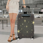 1-Piece Starry Night Sky Cosmic Galaxy Starburst Sparkle  Suitcase Luggage Cover, Stretch Protective Sleeve