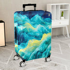 1-Piece Cosmic Ocean Wave Galaxy Starry Night  Suitcase Luggage Cover, Stretch Protective Sleeve