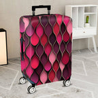 1-Piece Red Pink Geometric Abstract Modern Stylish  Suitcase Luggage Cover, Stretch Protective Sleeve