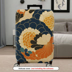 1-Piece Floral Pattern Retro Stylish Unique Traditional Vintage Artistic  Suitcase Luggage Cover, Stretch Protective Sleeve