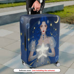 1-Piece Cosmic Starry Night Fantasy Enchanting Mystical Star  Suitcase Luggage Cover, Stretch Protective Sleeve
