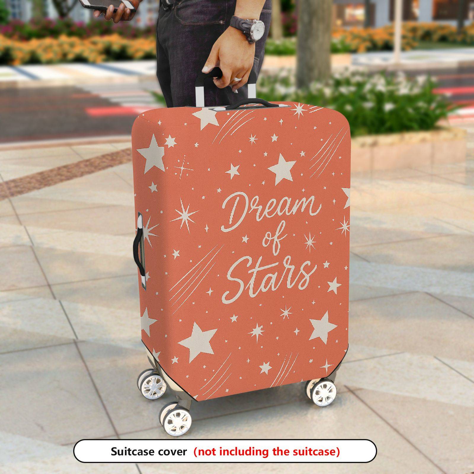 1-Piece Dream Stars Sparkle Cosmic Celestial Space  Suitcase Luggage Cover, Stretch Protective Sleeve