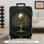 1-Piece Tree Moon Star Galaxy Cosmic Nature Mystery  Suitcase Luggage Cover, Stretch Protective Sleeve