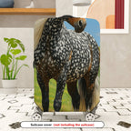 1-Piece Horse Nature Art Pattern Travel Holiday Scenic Galloping  Suitcase Luggage Cover, Stretch Protective Sleeve