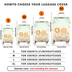 1-Piece Animal Flower Tree Car Butterfly  Suitcase Luggage Cover, Stretch Protective Sleeve