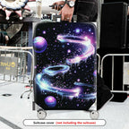 1-Piece Galaxy Starry Sky Planets Space Cosmic  Suitcase Luggage Cover, Stretch Protective Sleeve