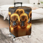 1-Piece Adorable Duckling Animal Cute Warm Yellow  Suitcase Luggage Cover, Stretch Protective Sleeve