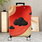 1-Piece Abstract Cosmic Starry Cloud Vibrant  Suitcase Luggage Cover, Stretch Protective Sleeve