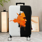 1-Piece Abstract Autumn Leaf Splash Artistic Modern Colorful  Suitcase Luggage Cover, Stretch Protective Sleeve
