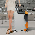 1-Piece Abstract Geometric Colorful Circle Art Pattern  Suitcase Luggage Cover, Stretch Protective Sleeve