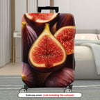1-Piece Fruit Fig Artistic Vibrant Fresh Juicy  Suitcase Luggage Cover, Stretch Protective Sleeve