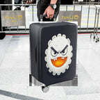 1-Piece Angry Face Humorous  Quirky Fun  Suitcase Luggage Cover, Stretch Protective Sleeve