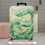 1-Piece Geometric Snake Mosaic Pattern Artistic Stylish Unique  Suitcase Luggage Cover, Stretch Protective Sleeve