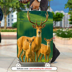 1-Piece Deer Nature Lake Forest Wildlife Landscape  Suitcase Luggage Cover, Stretch Protective Sleeve