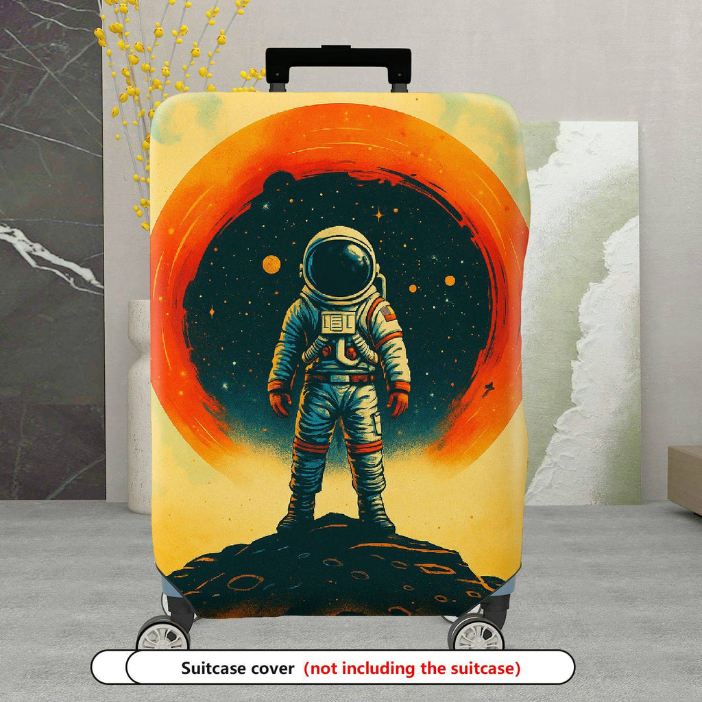 1-Piece Astronaut Space Galaxy Planet Universe Cosmic  Suitcase Luggage Cover, Stretch Protective Sleeve