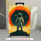 1-Piece Astronaut Space Galaxy Planet Universe Cosmic  Suitcase Luggage Cover, Stretch Protective Sleeve