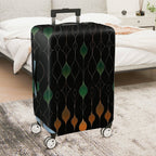 1-Piece Abstract Retro Geometric Minimalist Colorful  Suitcase Luggage Cover, Stretch Protective Sleeve