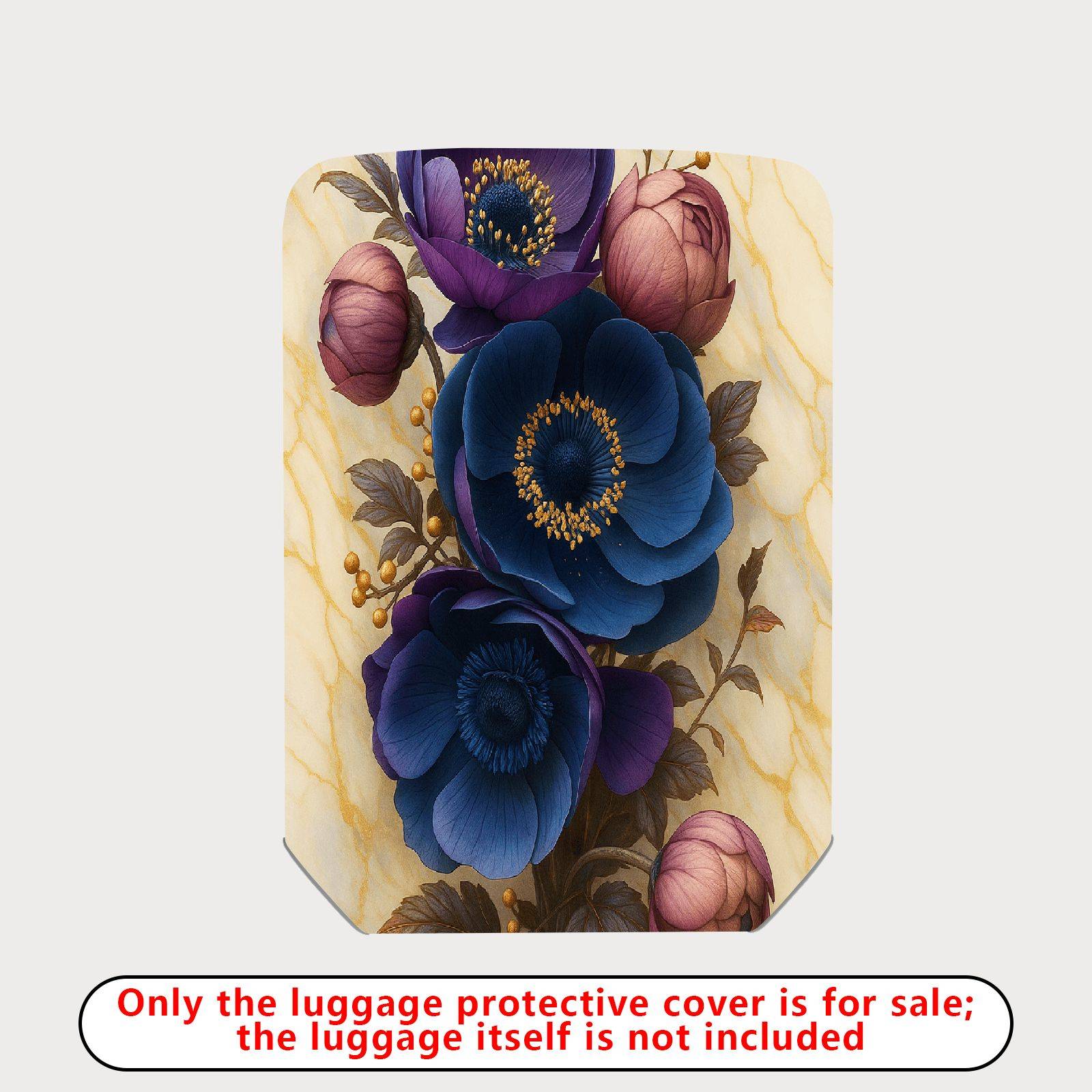 1-Piece Floral Abstract Artistic Elegant Stunning Colorful  Suitcase Luggage Cover, Stretch Protective Sleeve