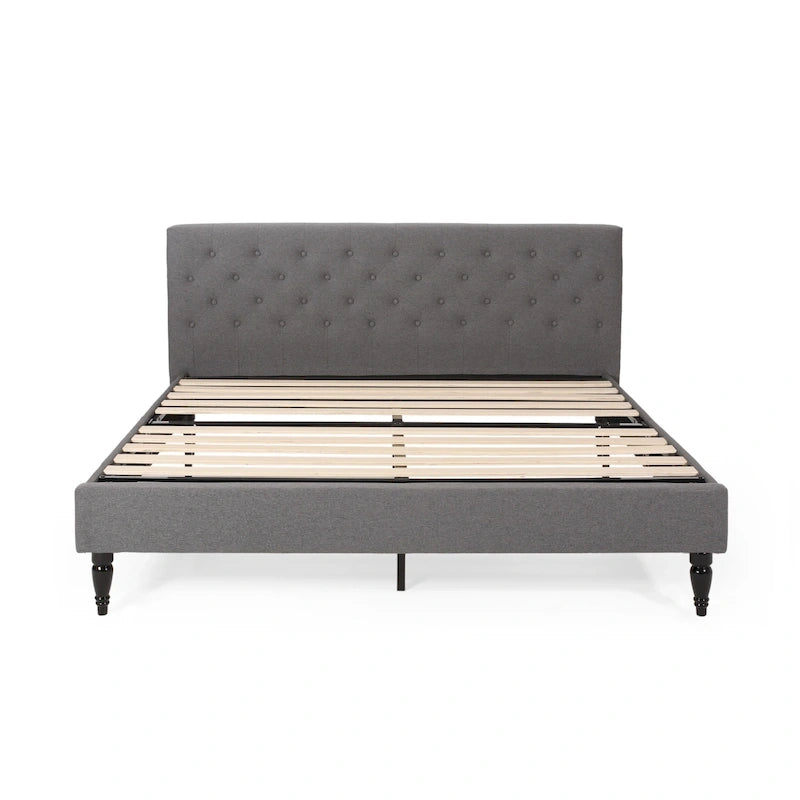 Atterbury Upholstered King Bed Platform by Christopher Knight Home