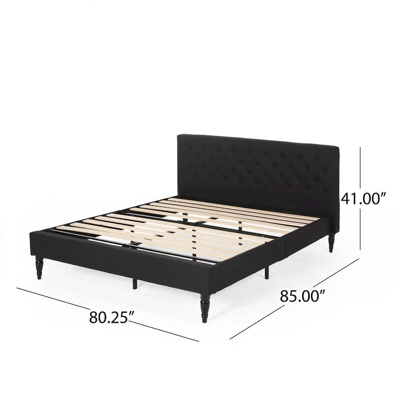 Atterbury Upholstered King Bed Platform by Christopher Knight Home