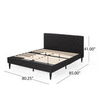 Atterbury Upholstered King Bed Platform by Christopher Knight Home