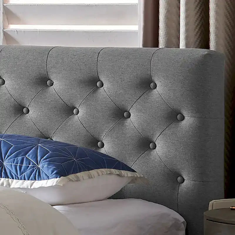 Atterbury Upholstered King Bed Platform by Christopher Knight Home