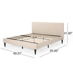 Atterbury Upholstered King Bed Platform by Christopher Knight Home