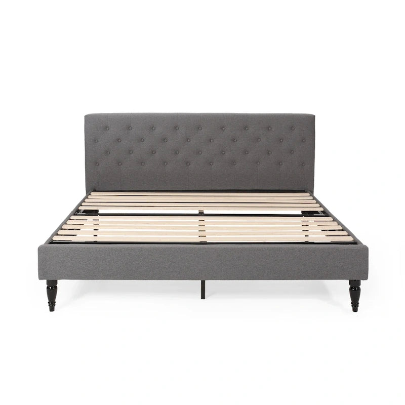 Atterbury Upholstered King Bed Platform by Christopher Knight Home