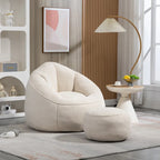 Bean Bag Sofa Chair with Footrest
