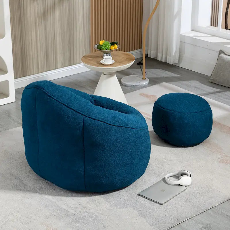 Bean Bag Sofa Chair with Footrest