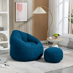 Bean Bag Sofa Chair with Footrest