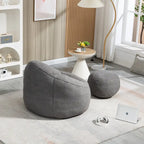 Bean Bag Sofa Chair with Footrest