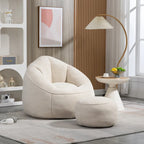 Bean Bag Sofa Chair with Footrest