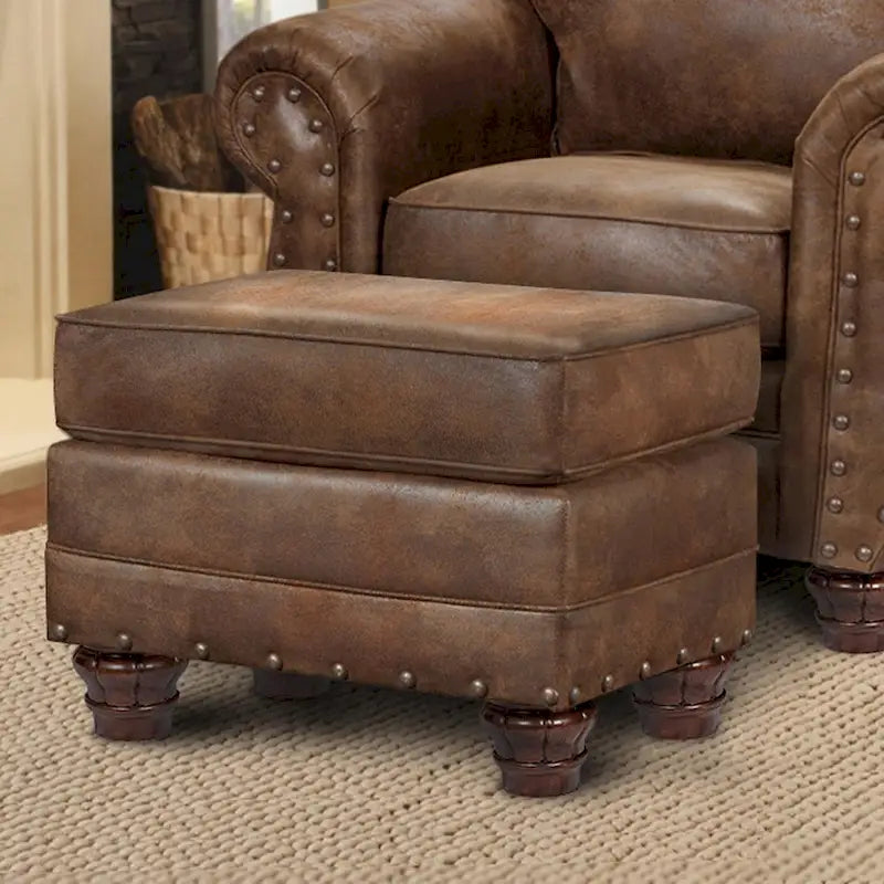 American Furniture Classics Model 9901-00-90 Sedona Arm Chair with Matching Ottoman