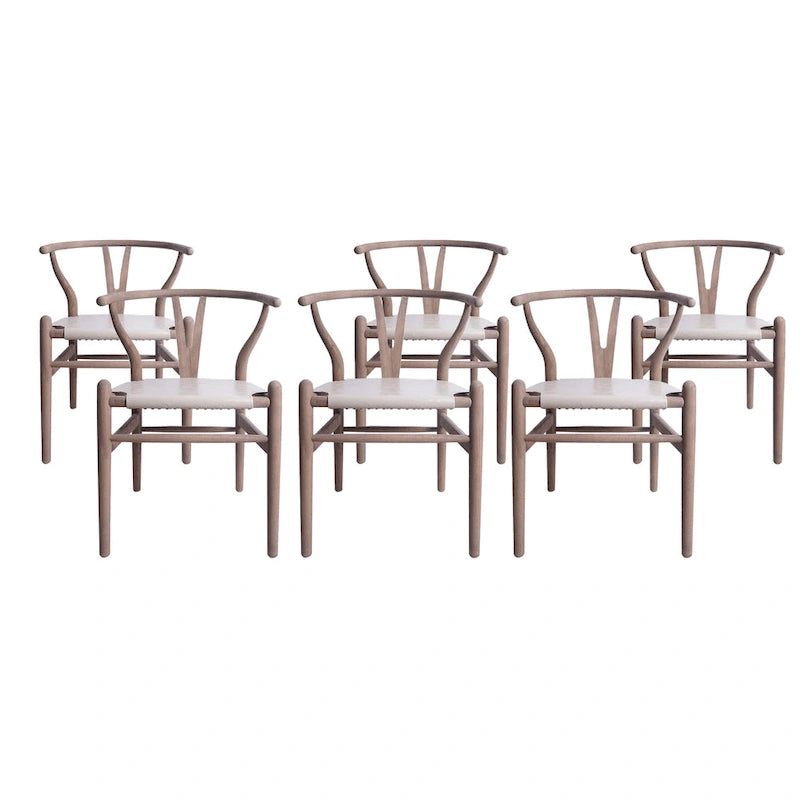 Gessford Ash Wood Dining Chairs (Set of 6) by Christopher Knight Home