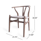 Gessford Ash Wood Dining Chairs (Set of 6) by Christopher Knight Home