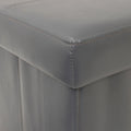 American Furniture Classics Model Foldable Tufted Storage Bench - Gunmetal Gray