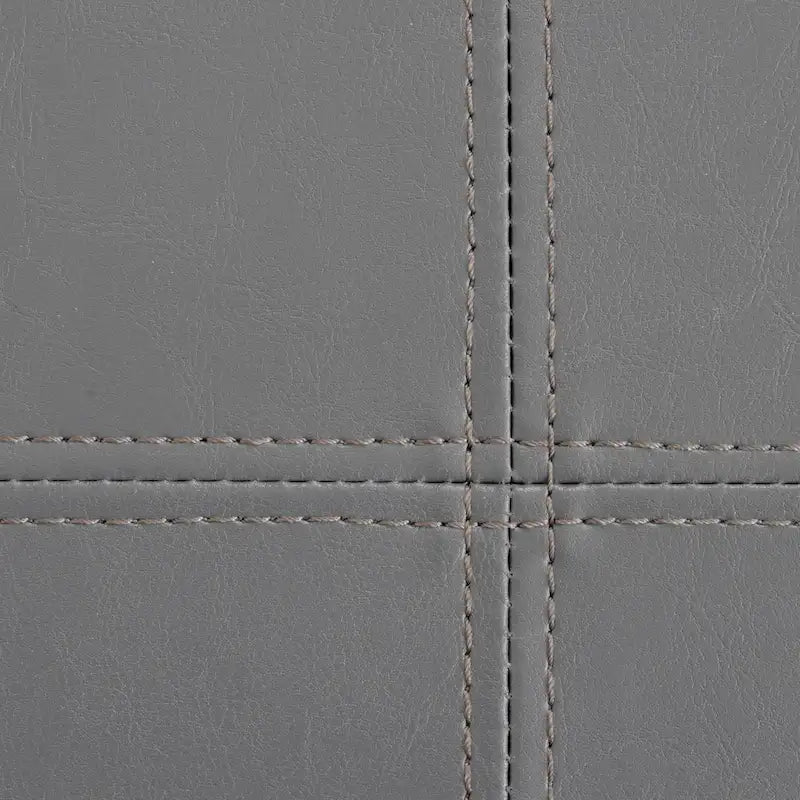 American Furniture Classics Model Foldable Tufted Storage Bench - Gunmetal Gray