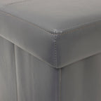 American Furniture Classics Model Foldable Tufted Storage Bench - Gunmetal Gray