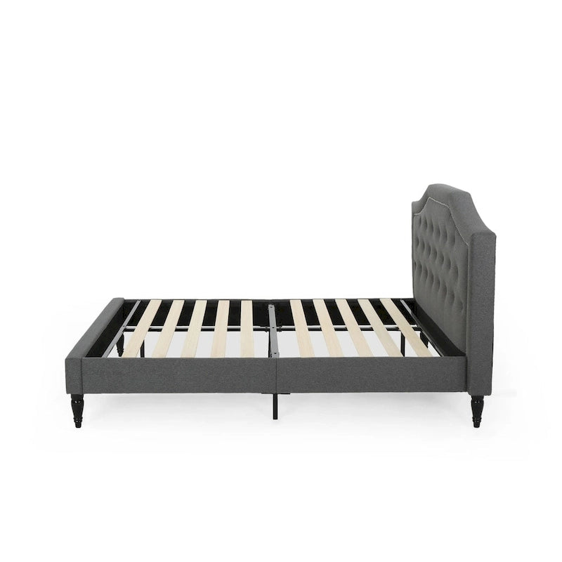 Elinor Upholstered Queen Platform Bed by Christopher Knight Home