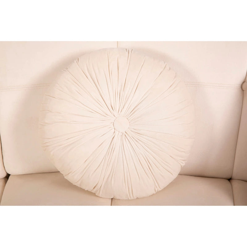 Velvet Curved sofa 3 Seats Symmetrical Modular legless sofa Corner Sectional Round couches - 127