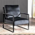 Hosam 25.4 Velvet Upholstery Metal Arms Chair