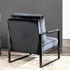 Hosam 25.4 Velvet Upholstery Metal Arms Chair