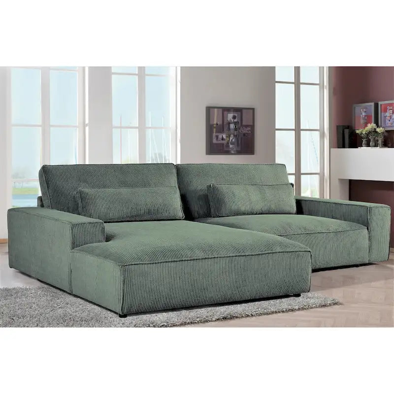 US Pride Furniture 105.52 inch Facing Chaise Sectional Oversize Sofa